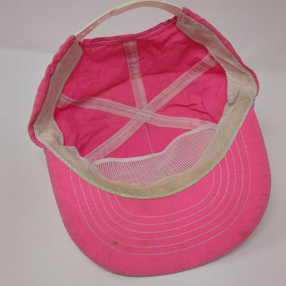 Vintage Bendix Henderson Wheel Snapback Hat Pink OSFA Graphic Logo USA Swingster