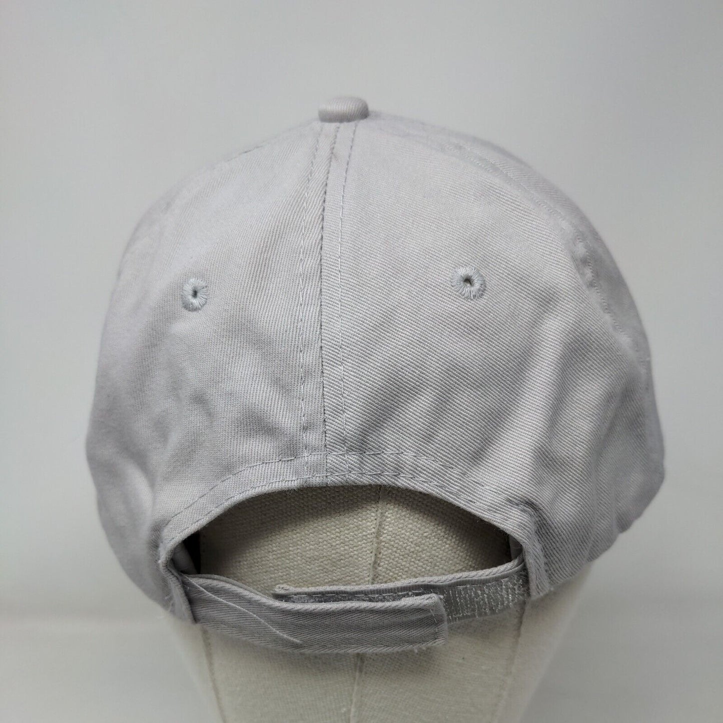CSHQA Strapback Hat Gray One Size Adjustable Vented Holes 6 Panel Port & Company