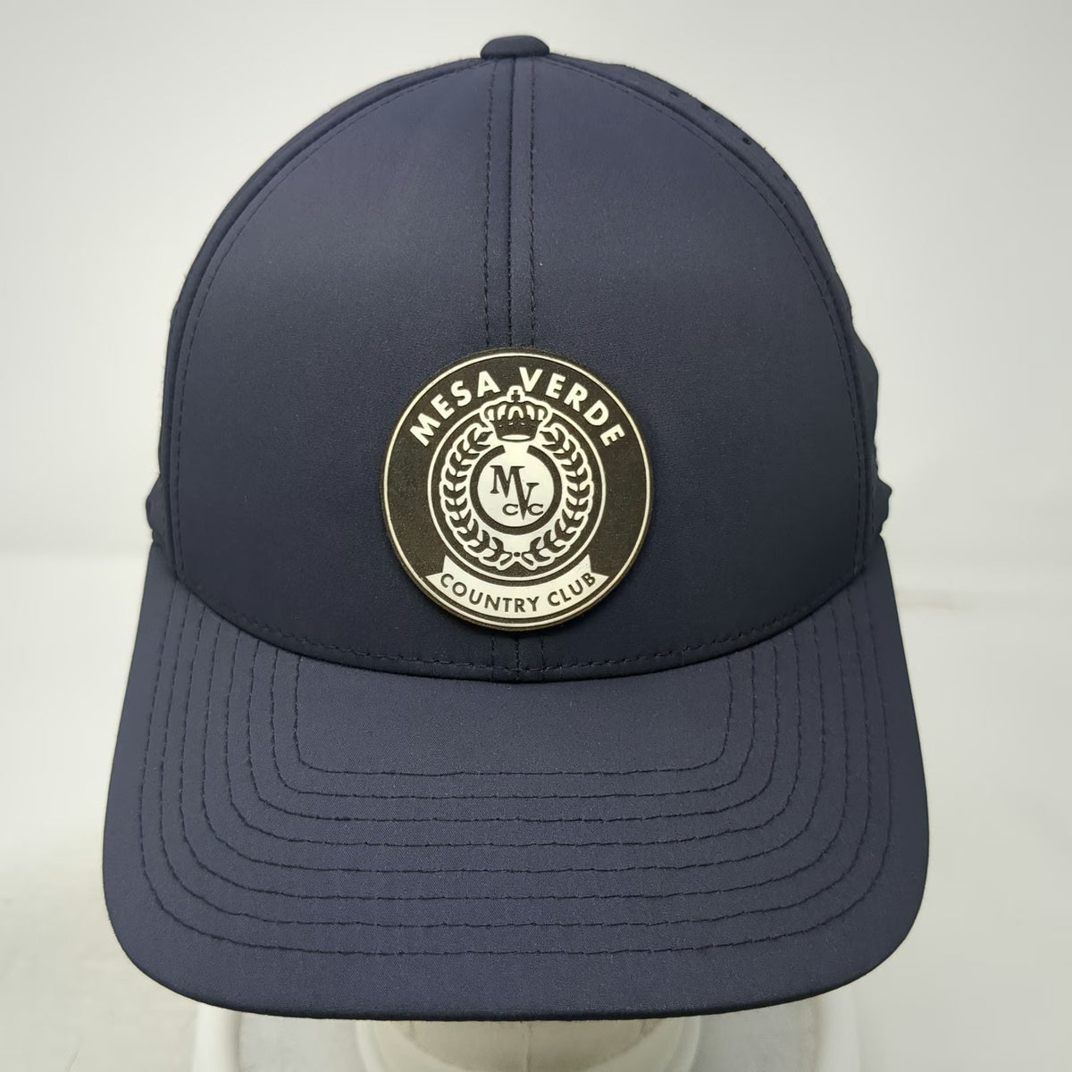 Branded Bills Mesa Verde Country Club Baseball Cap Gray One Size Perforated Hat