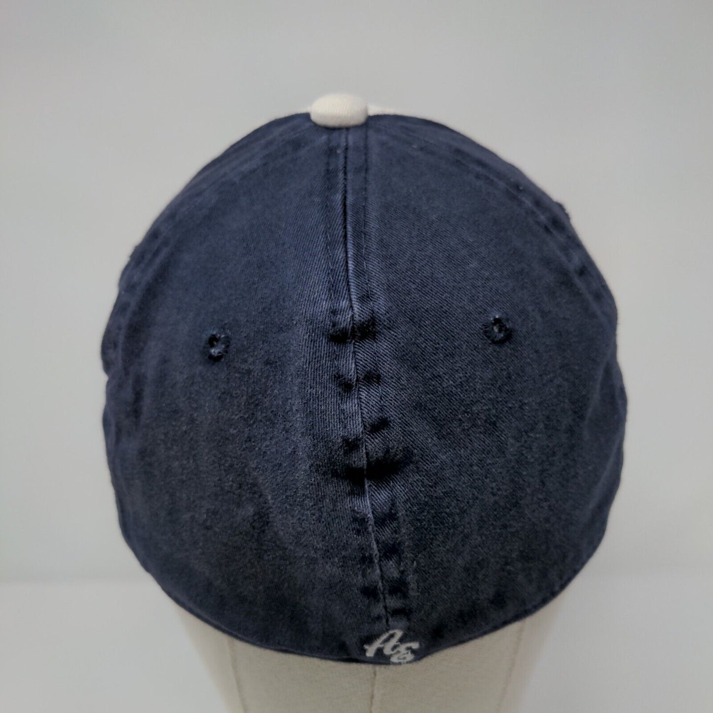 American Eagle Adirondacks Fitted Hat Blue L/XL Embroidered Vented Holes 6 Panel