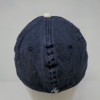 American Eagle Adirondacks Fitted Hat Blue L/XL Embroidered Vented Holes 6 Panel