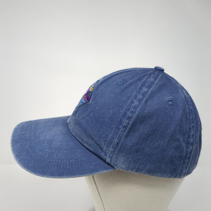 Port & Company Slideback Hat Blue One Size Adjustable Embroidered