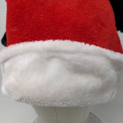 Christmas Mickey Mouse Ears Santa Hat Red One Size Party Costume Cap Disney Ruz