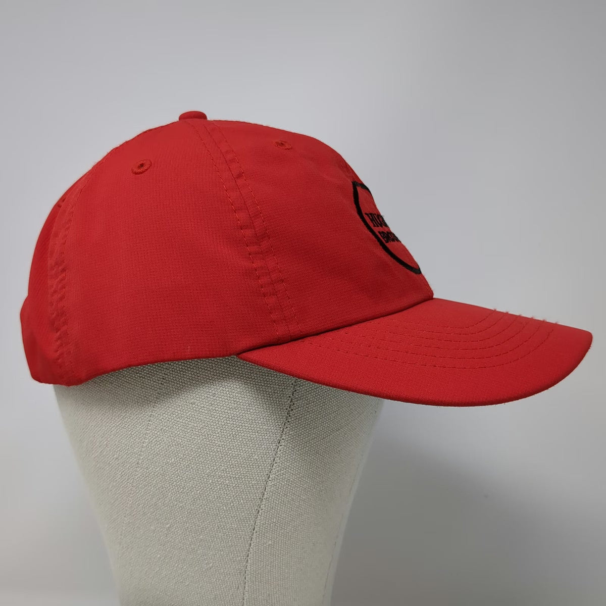 Imperial Baseball Cap Red One Size Hughes Brothers Recycled Polyester Gray Hat