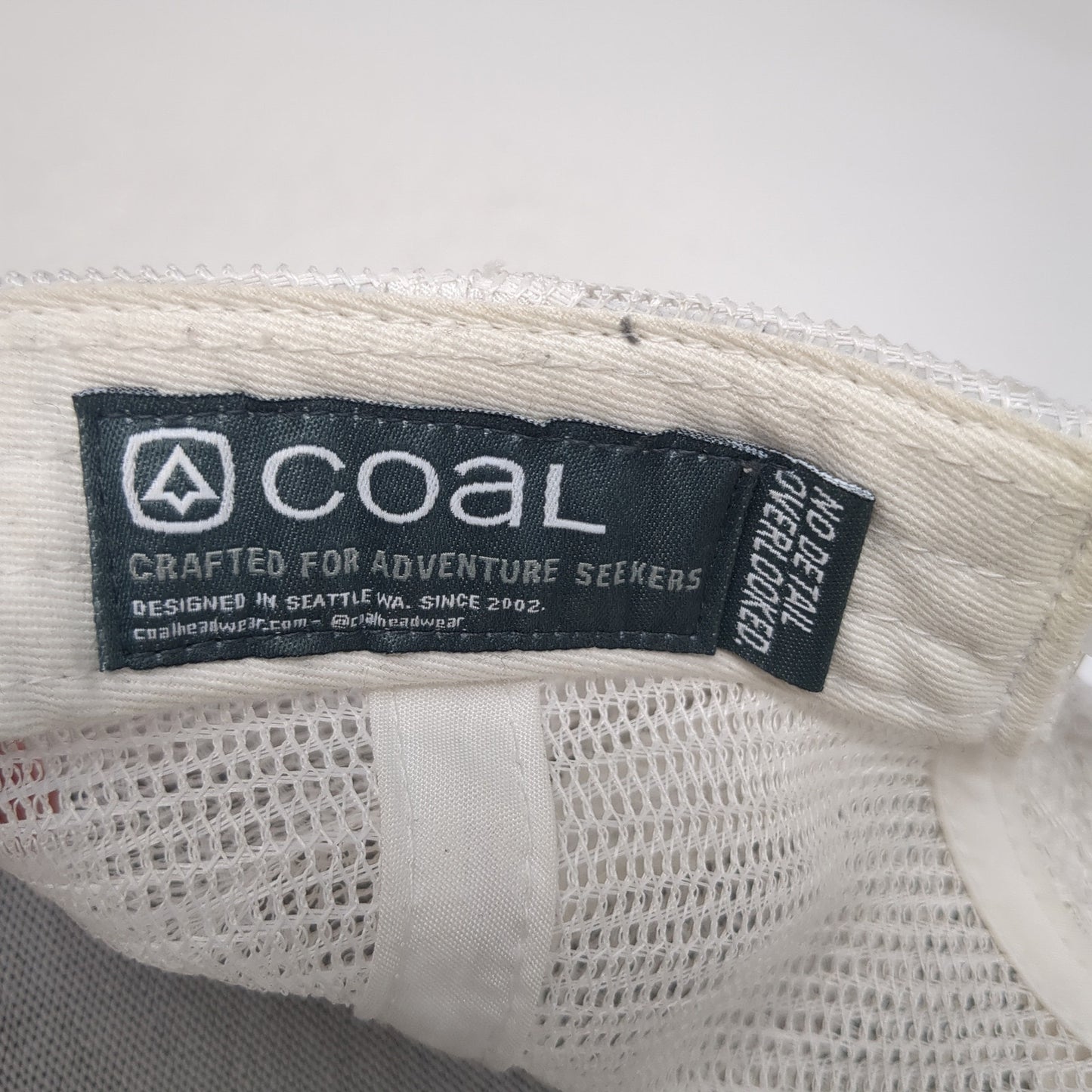 Coal Snapbacxk Trucker Hat Red One Size Adjustable Embroidered Mesh Back