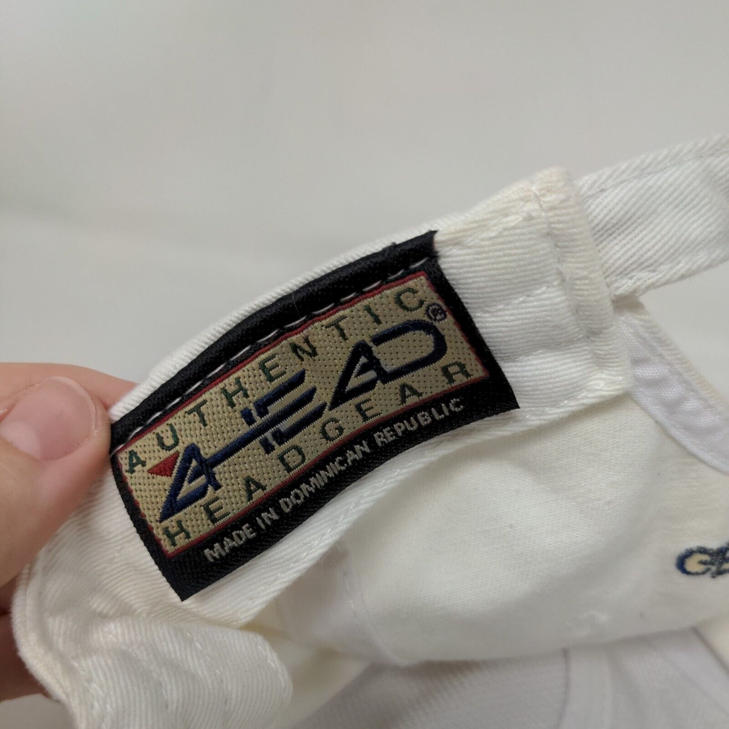 World Golf Village PGA Gerry Kent Slideback Hat Cream One Size Adjustable Ahead