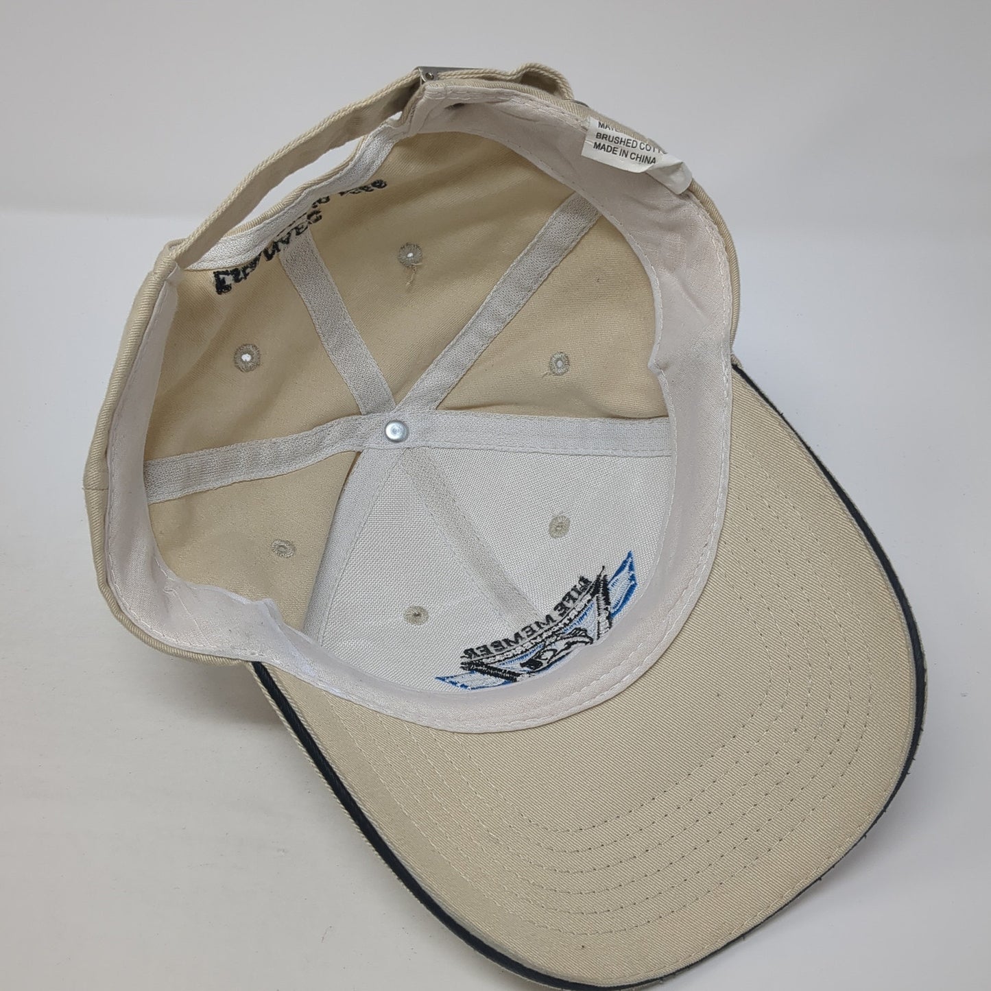 Life Member North American Fishing Club Baseball Cap Beige One Size Adjustable