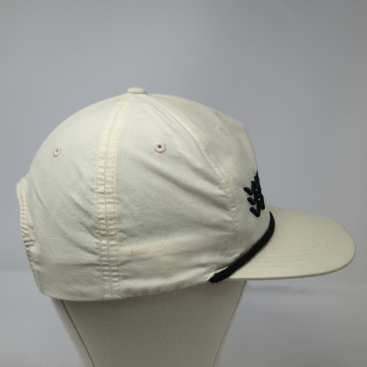 Richardson 5 Panel Beige Black One Size Westbank Anglers Jackson Hole Rope Hat