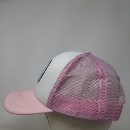 Smiley World Snapback Mesh Back Trucker Hat Pink OSFM H3 Headwear