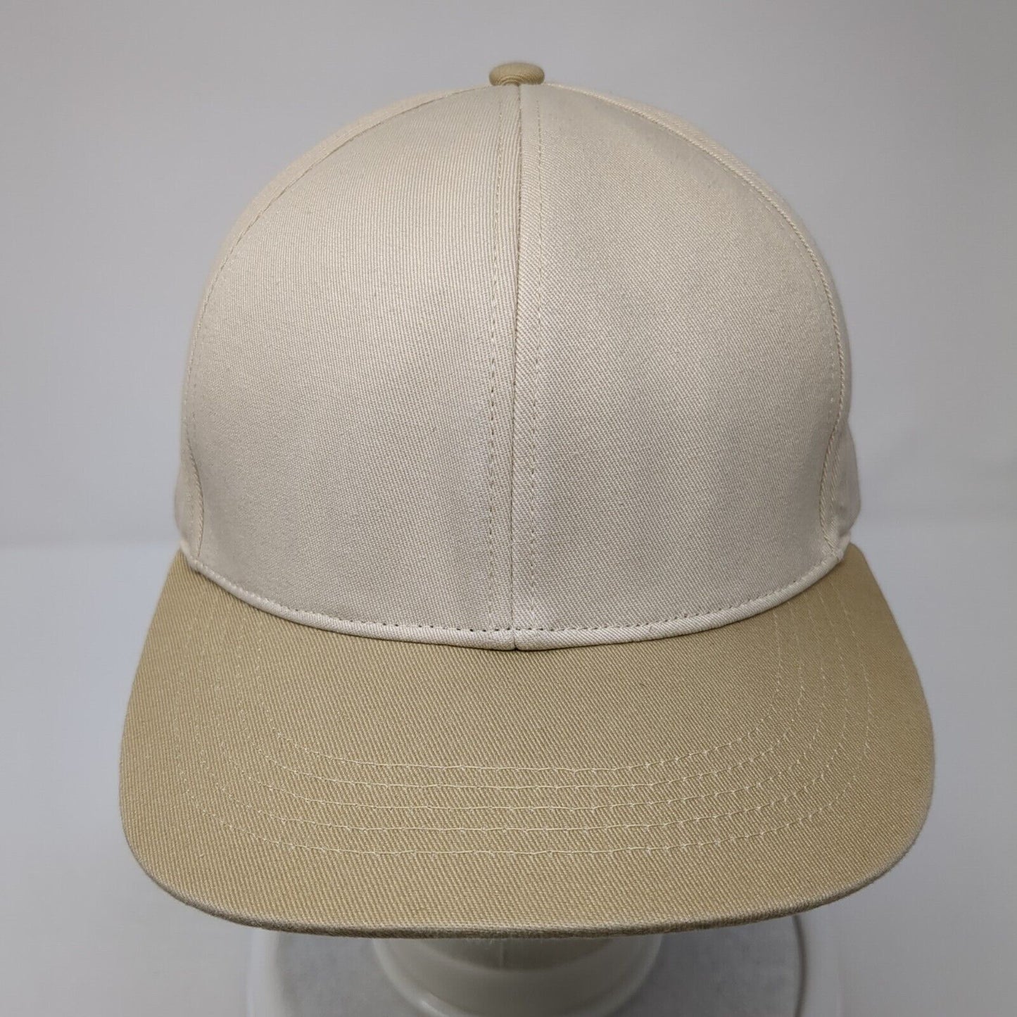 Gap Snapback Hat Tan One Size Adjustable Vented Holes 6 Panel Blank Cotton