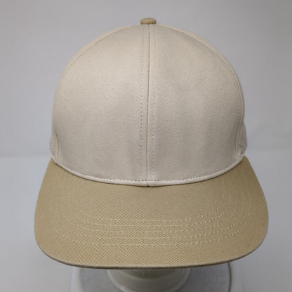 Gap Snapback Hat Tan One Size Adjustable Vented Holes 6 Panel Blank Cotton