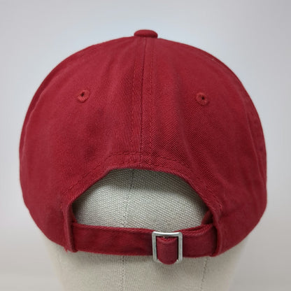Coca-Cola Baseball Cap Red One Size Slideback Adjustable Embroidered Cotton Hat