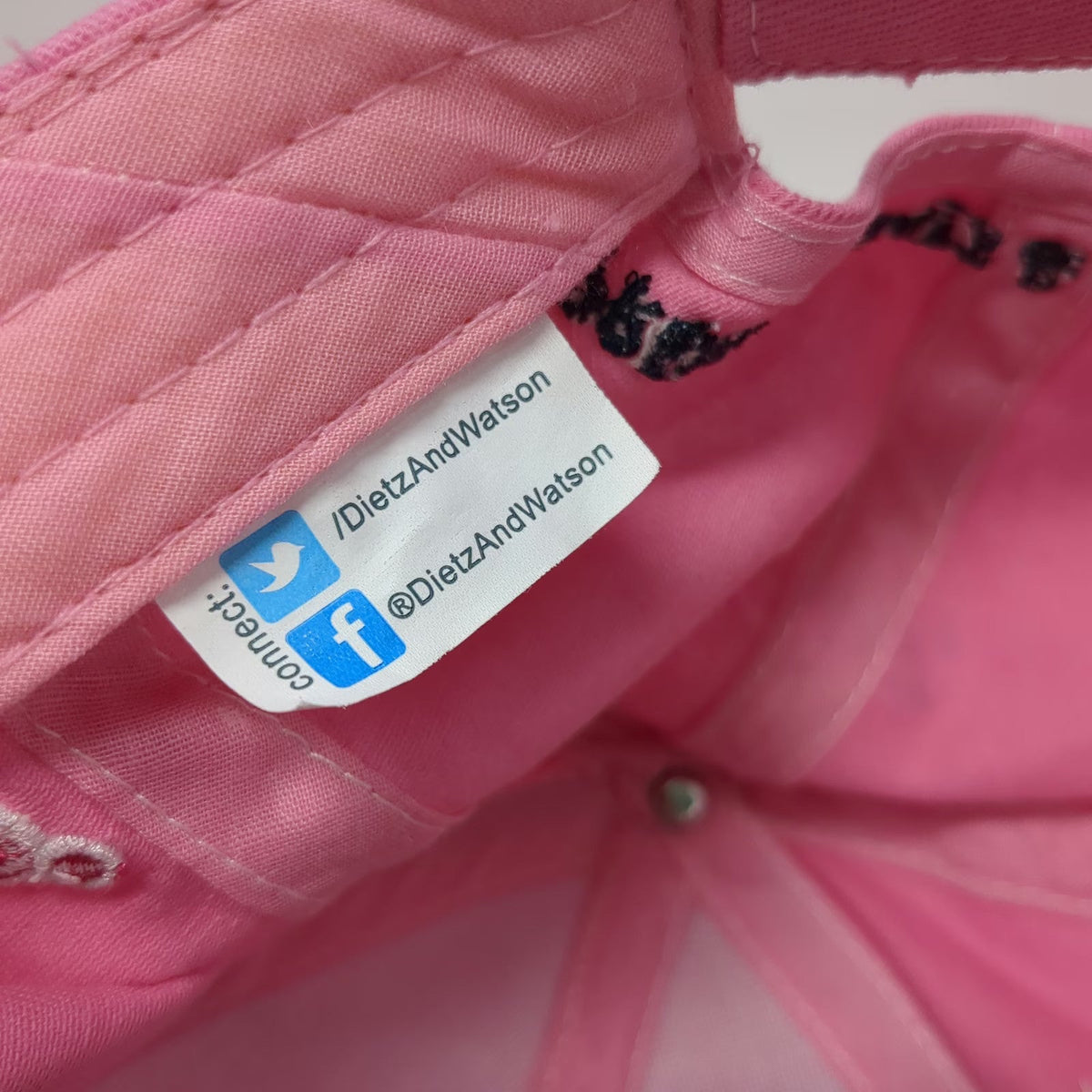 Dietz & Watson Baseball Cap Pink OSFM Strapback Susan G Komen Meats Cheeses Hat