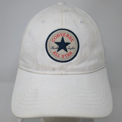 Converse Baseball Cap White One Size Chuck Taylor All Star Patch Slideback Hat