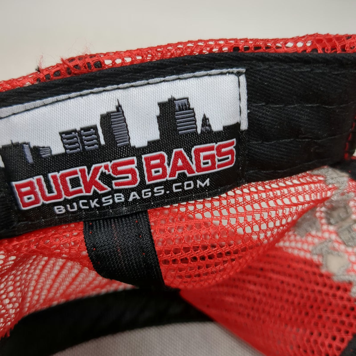 Buck's Bags Trucker Hat Gray Red One Size Farm Bureau Ins Idaho Mesh Snapback