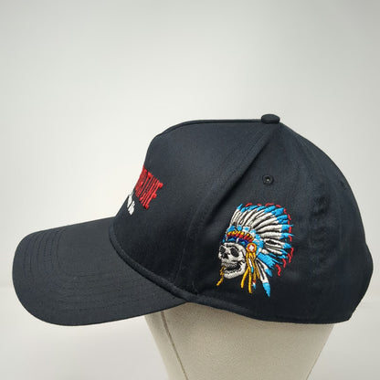 Gifts of Fortune 5 Panel Black One Size Hat Skull Headdress Snapback Warriors