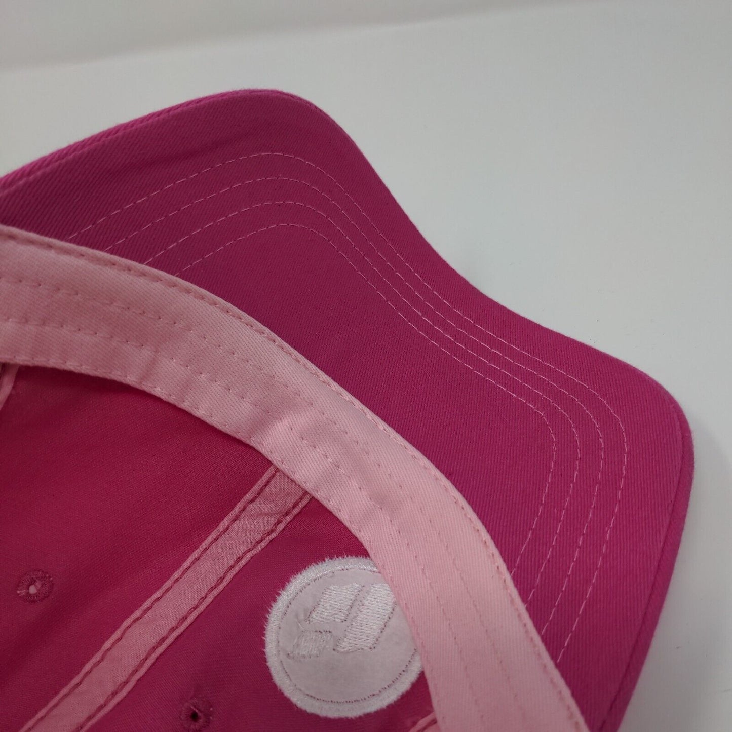 Innvictis Strapback Mesh Back Trucker Hat Pink OSFA Embroidered Simplot