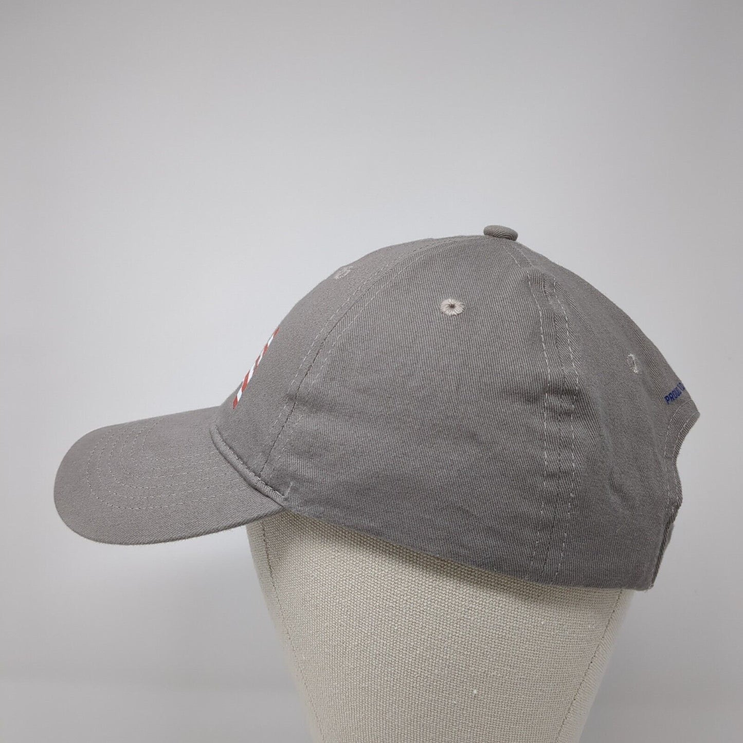 USA Strapback Hat Gray One Size Adjustable Proud To Be An American
