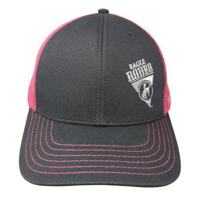 Eagle Rodeo Snapback Mesh Back Trucker Hat Multi One Size Colorblock