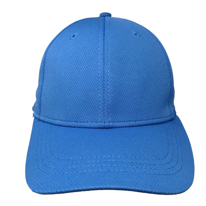 Athletic Works Fitted Hat Blue L/XL Solid 6 Panel Vent Holes Blank