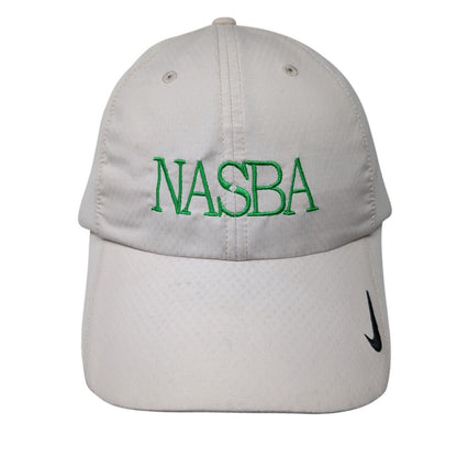 NASBA Strapback Hat Tan OSFM Adjustable Embroidered Nike Golf Solid