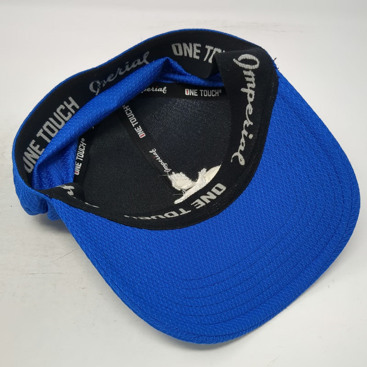 Imperial Eagles Golf Club Hat Blue One Size Baseball Cap Textured Stretch Fit