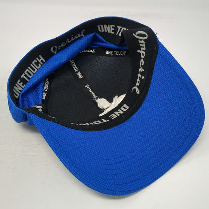 Imperial Eagles Golf Club Hat Blue One Size Baseball Cap Textured Stretch Fit