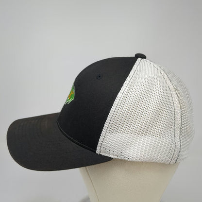 Richardson Baseball Cap Black XL Mesh Back Stretch Fit TLK Logo Embroidered Hat