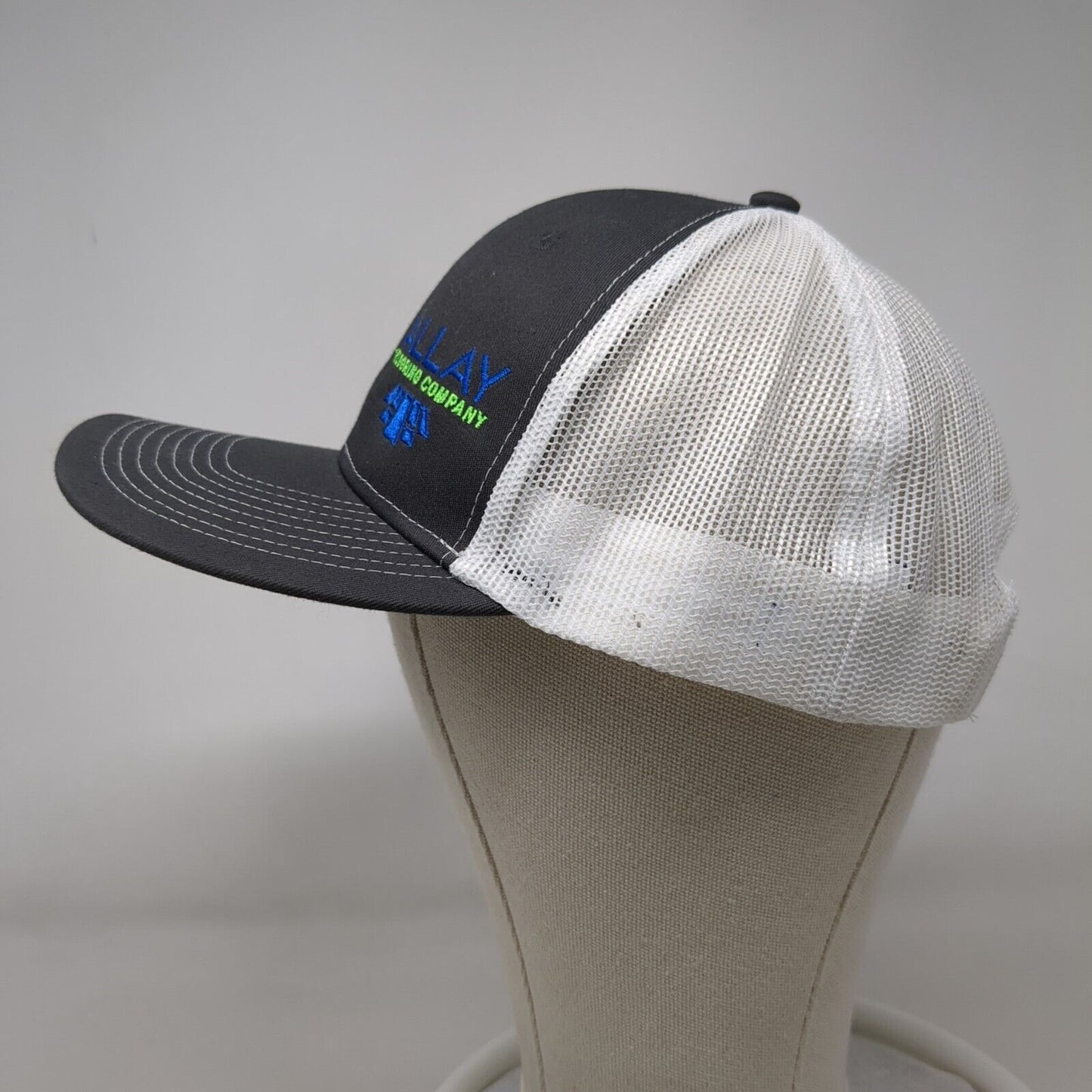 Allay Flooring Company Snapback Trucker Hat Gray OSFA Mesh Back
