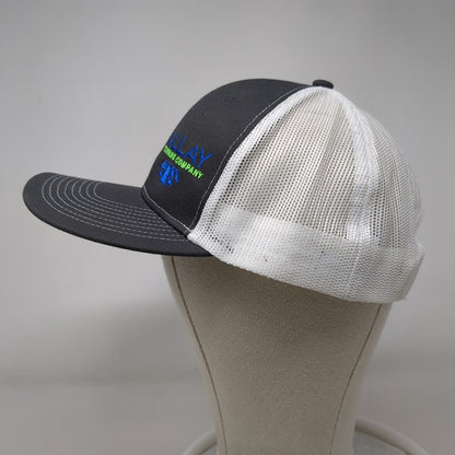 Allay Flooring Company Snapback Trucker Hat Gray OSFA Mesh Back