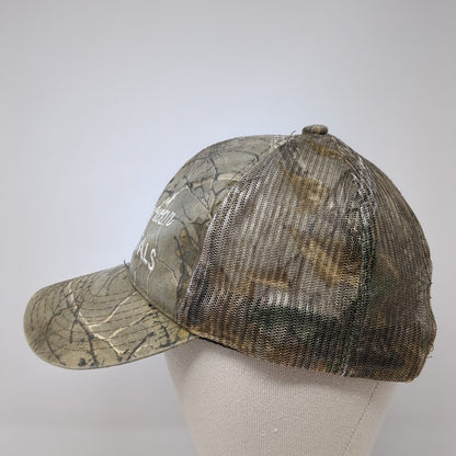 American Metals Snapback Trucker Hat Camouflage One Size Mesh Back Outdoor Cap