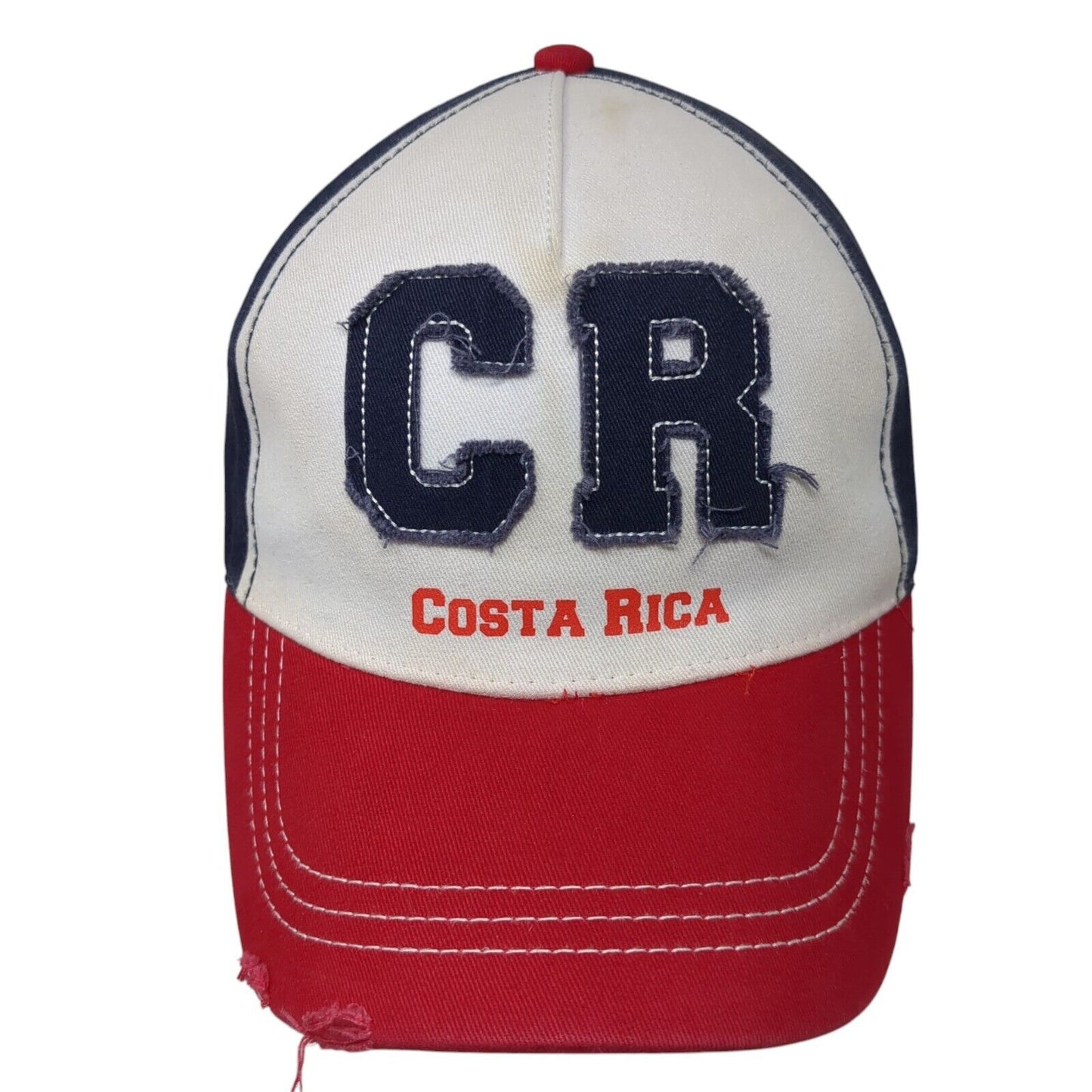 CR Costa Rica Slideback Hat Multi One Size Adjustable Colorblock Morpho