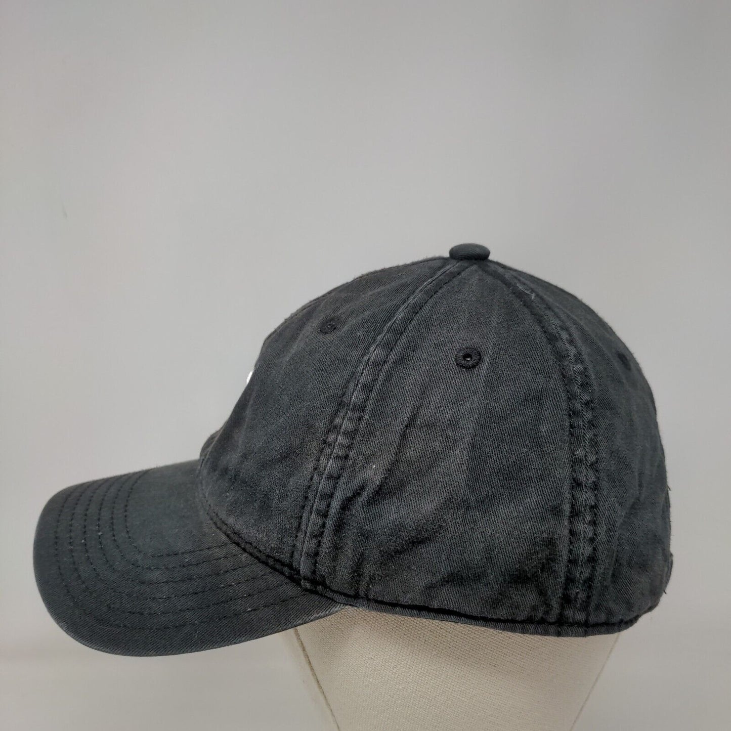 Adidas Trefoil Logo Slideback Hat Black OSFM Embroidered 6 Panel