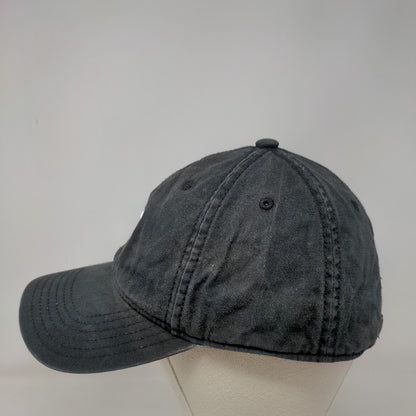 Adidas Trefoil Logo Slideback Hat Black OSFM Embroidered 6 Panel