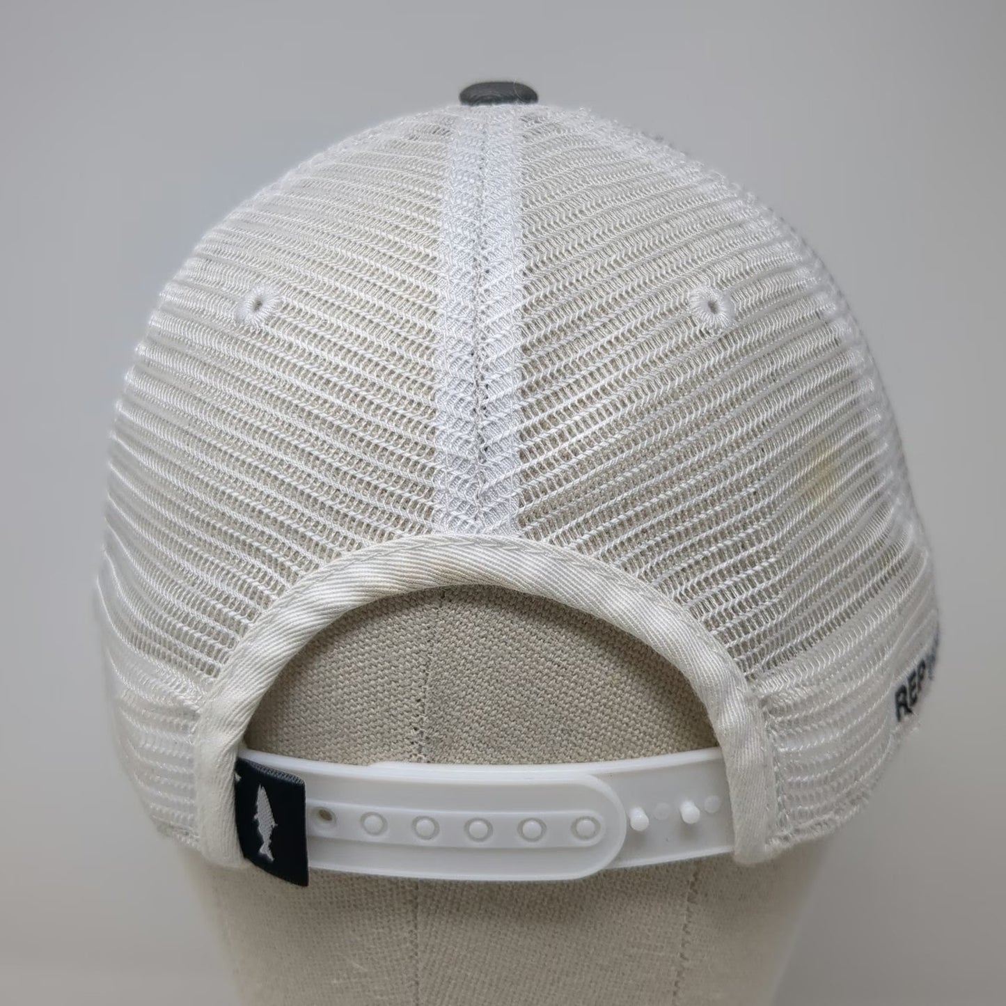 RepYourWater Trucker Hat Gray One Size Mesh Snapback Sunfish Patch Fishing Gear