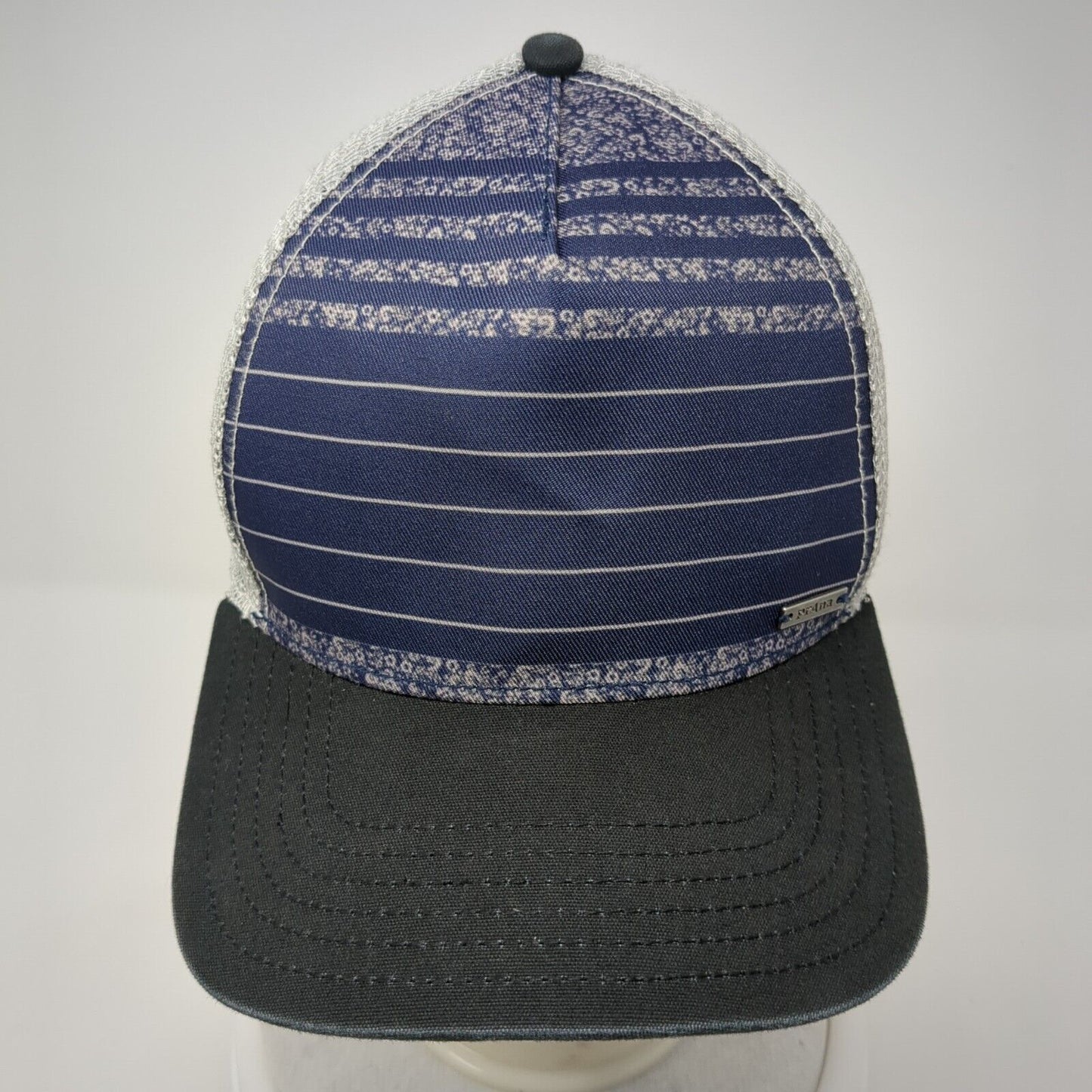 Prana Snapback Trucker Hat Multicolor OS Adjustable Striped 6 Panel Mesh Back