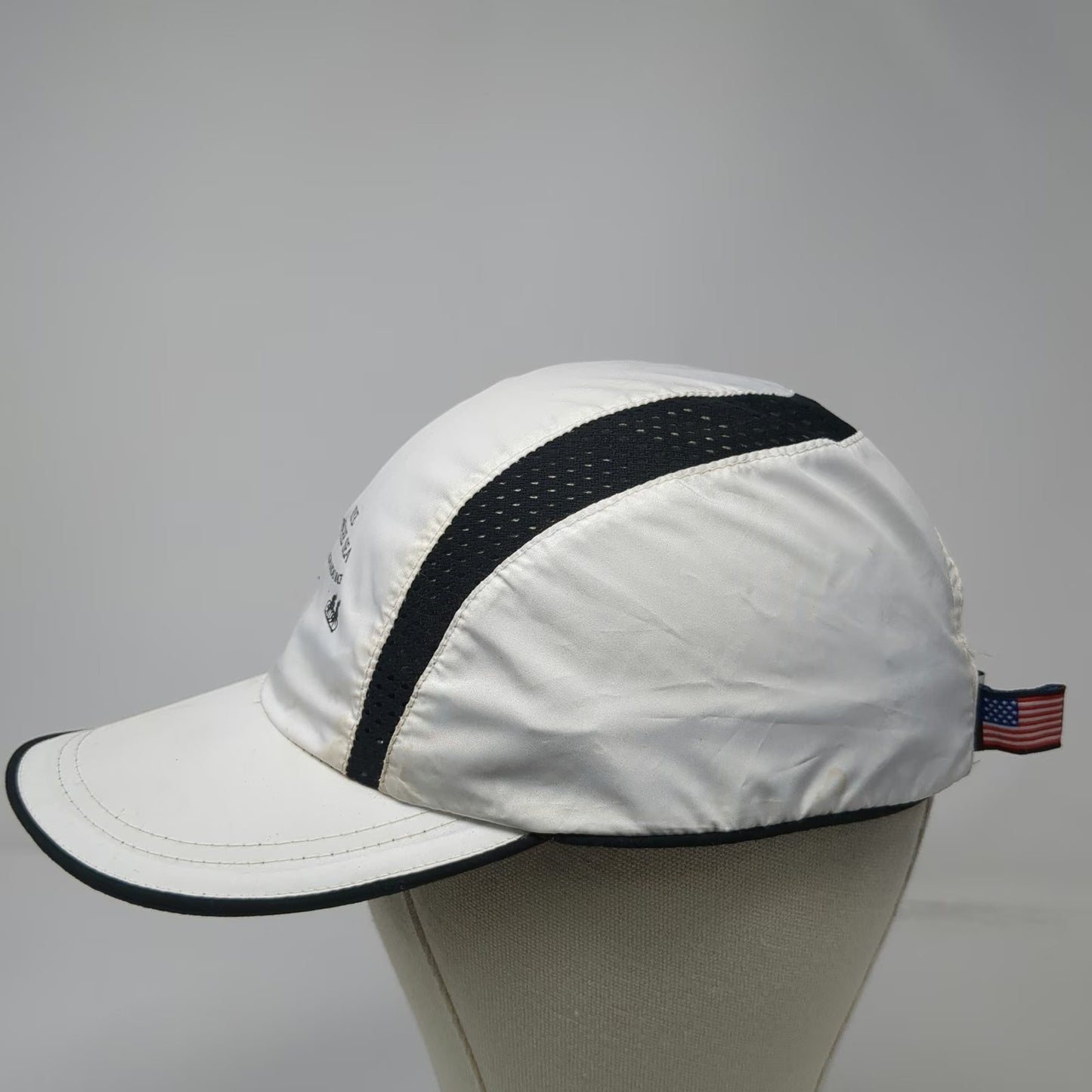 Coolwave 5 Panel Cap White One Size Rye By The Sea Duathlon Road Race Mesh Hat