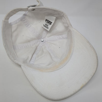 Victoria's Secret PINK Slideback Hat White One Size Adjustable 6 Panel