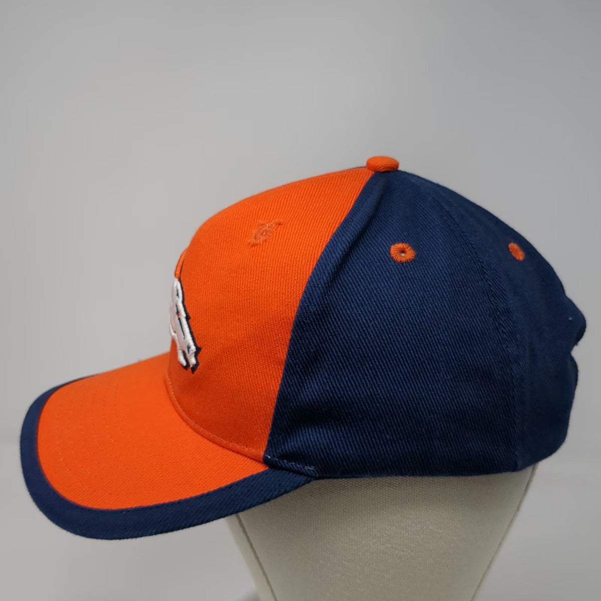 NFL Baseball Cap Orange One Size Denver Broncos Logo Embroidered Blue Hat