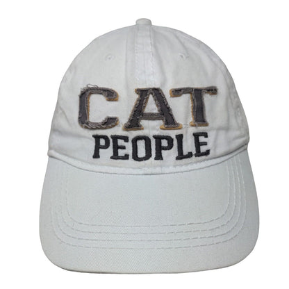 Cat People Slideback Hat White OSFA Embroidered Adjustable We People