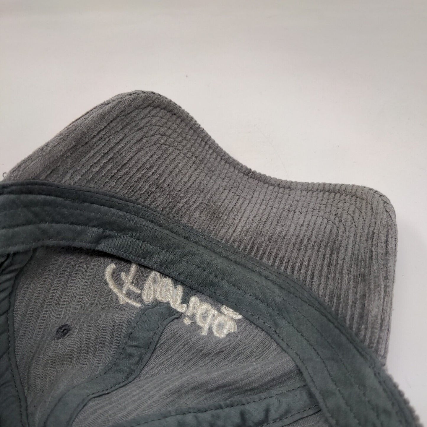 Florida Slideback Hat Gray OSFM Embroidered Corduroy Home Free 6 Panel