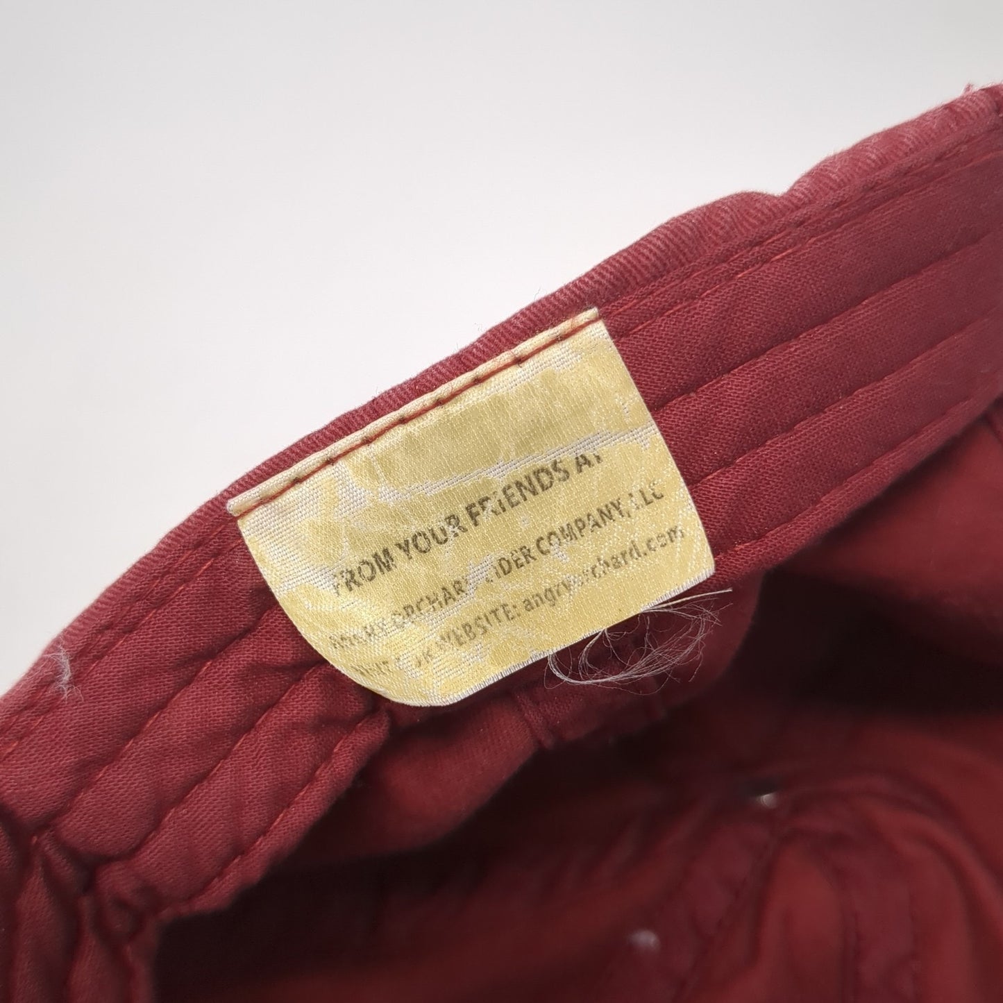 Angry Orchard Hard Cider Slideback Hat Red One Size Adjustable Outdoor