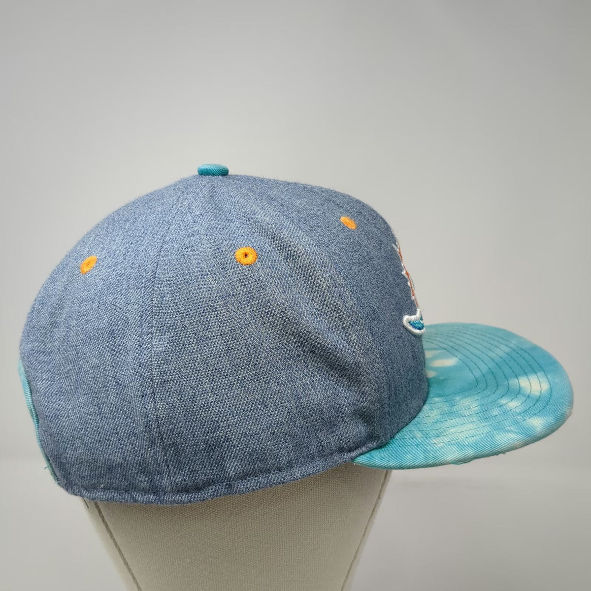 Miami Dolphins NFL New Era Snapback Hat Blue One Size Tie Dye Visor 9FIFTY 950