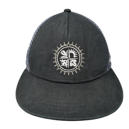 Tamarack Bike Park Strapback Trucker Hat Black OS Adjustable Mesh Back Pukka