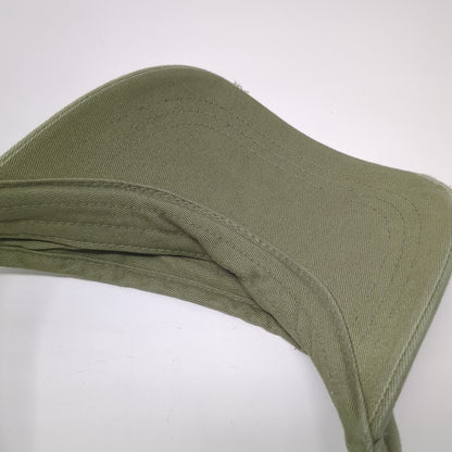 Unbranded Strapback Visor Hat Solid Green One Size Outdoor Adjustable Blank