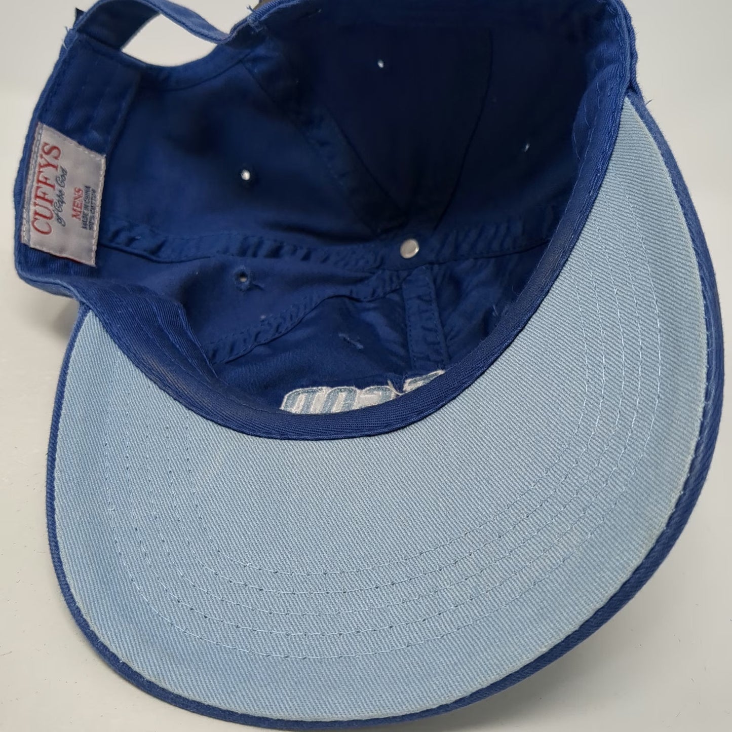 Cuffys Cape Cod Blue One Size Baseball Cap Slideback Hat Massachusetts Cotton