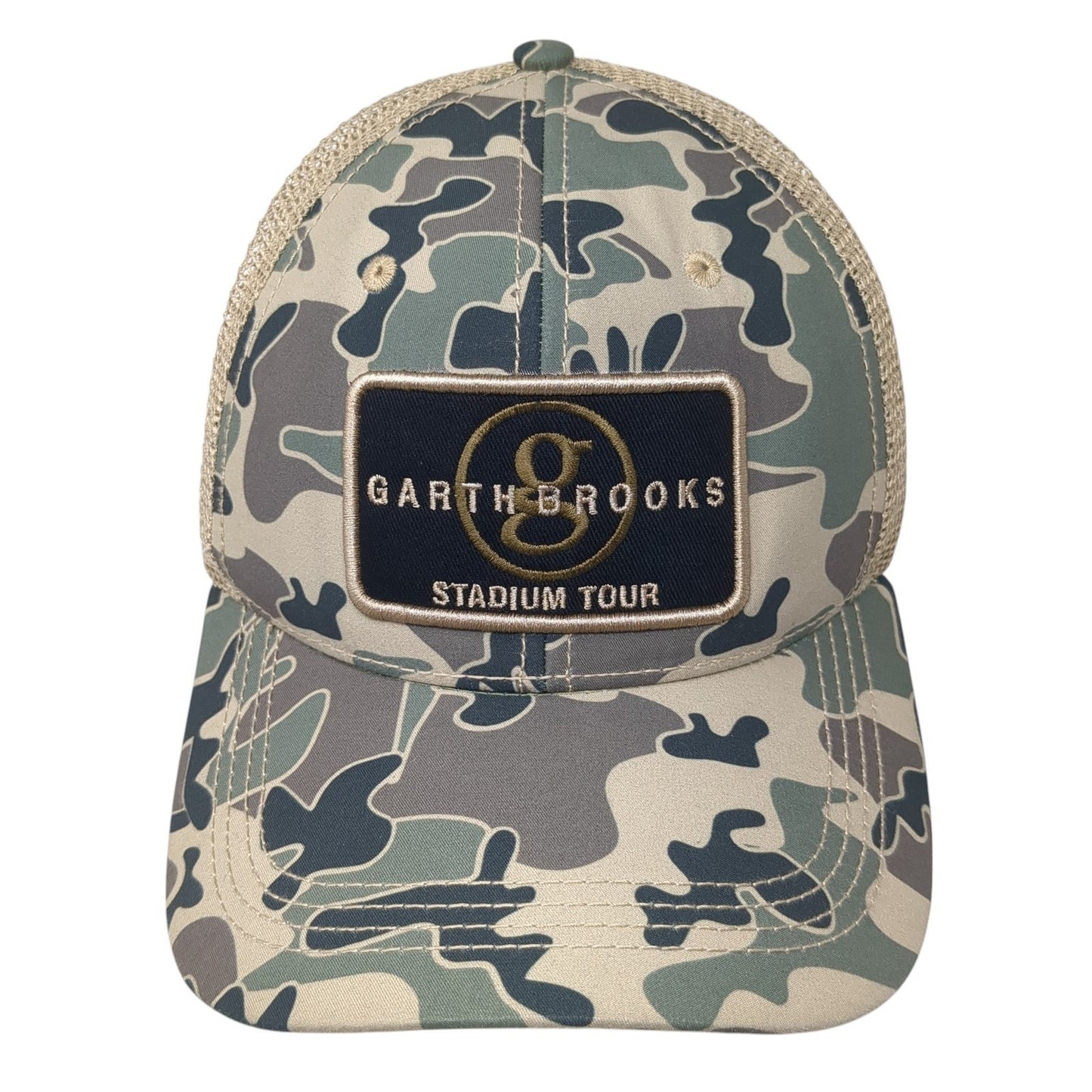 Garth Brooks Stadium Tour Snapback Trucker Hat Multi One Size Camo