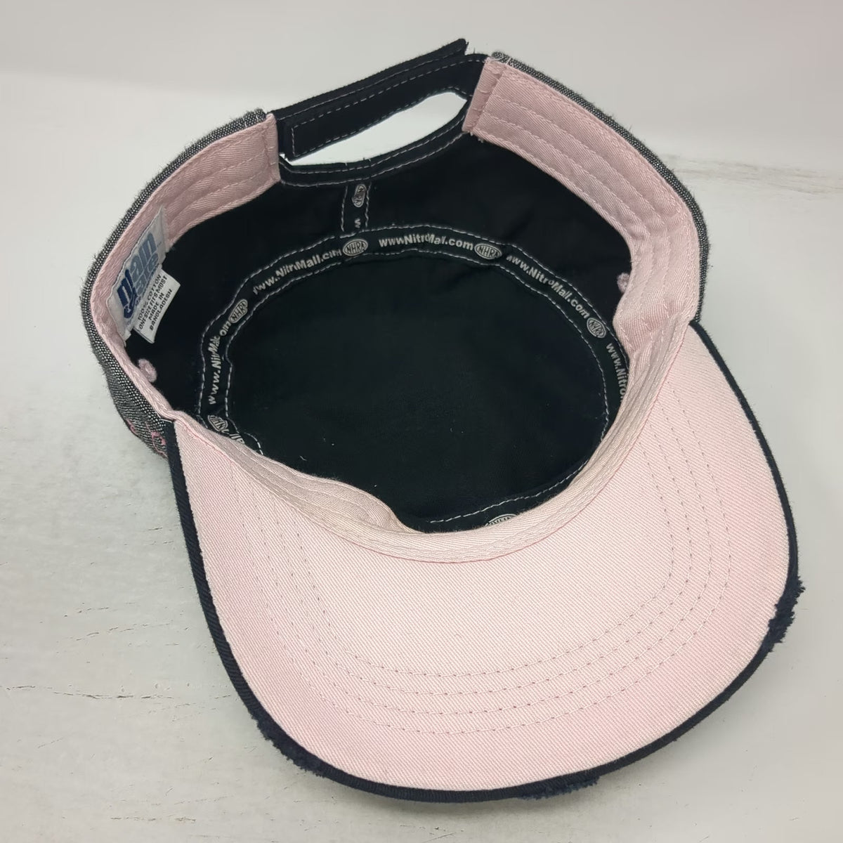 Main Gate NHRA Army Cap Black One Size Distressed Heart National Hot Rod Assoc