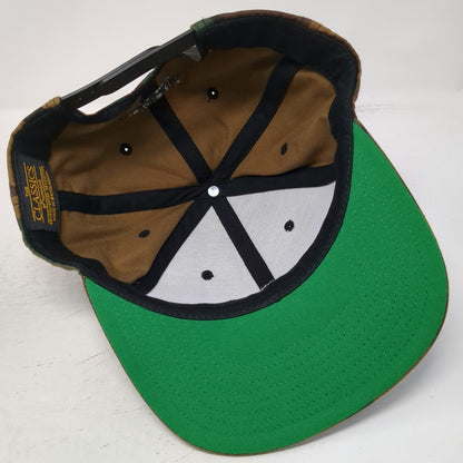 Yupoong Snapback Hat Green Black Brown One Size Western Collective Camo Mountain