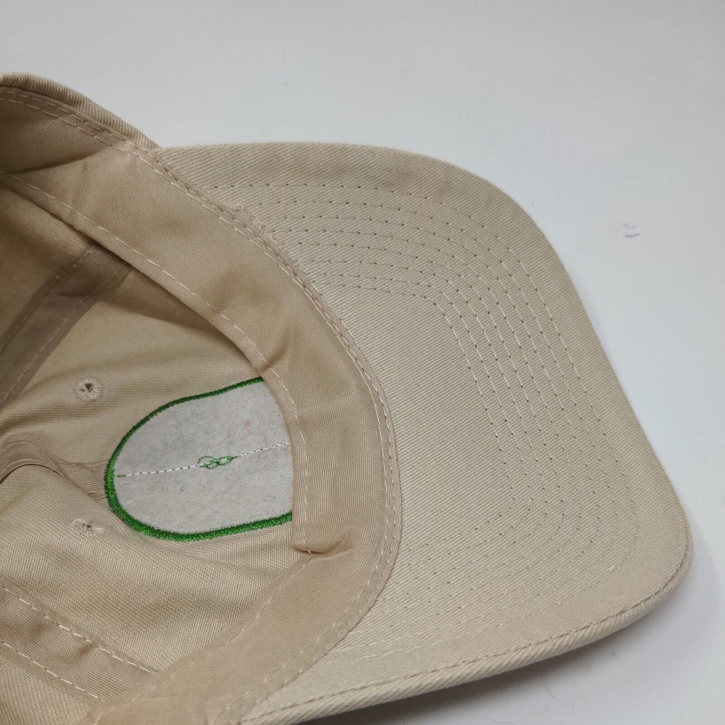 Dogfish Head Men's Slideback Hat Tan Embroidered Logo Beer Ale